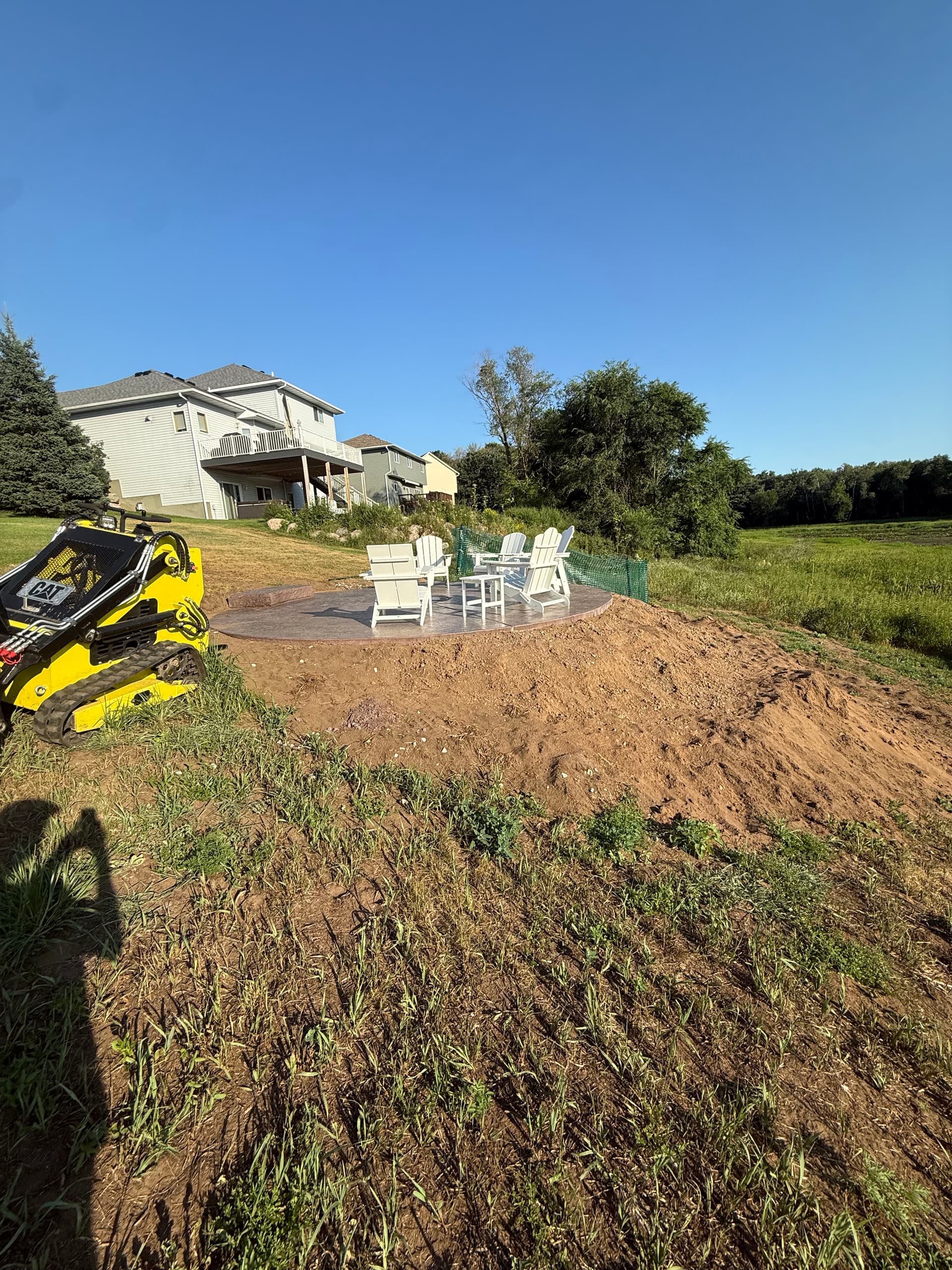 Gallery photos for Stamped Concrete Patio and Boulder Wall in Isanti: Image #3
