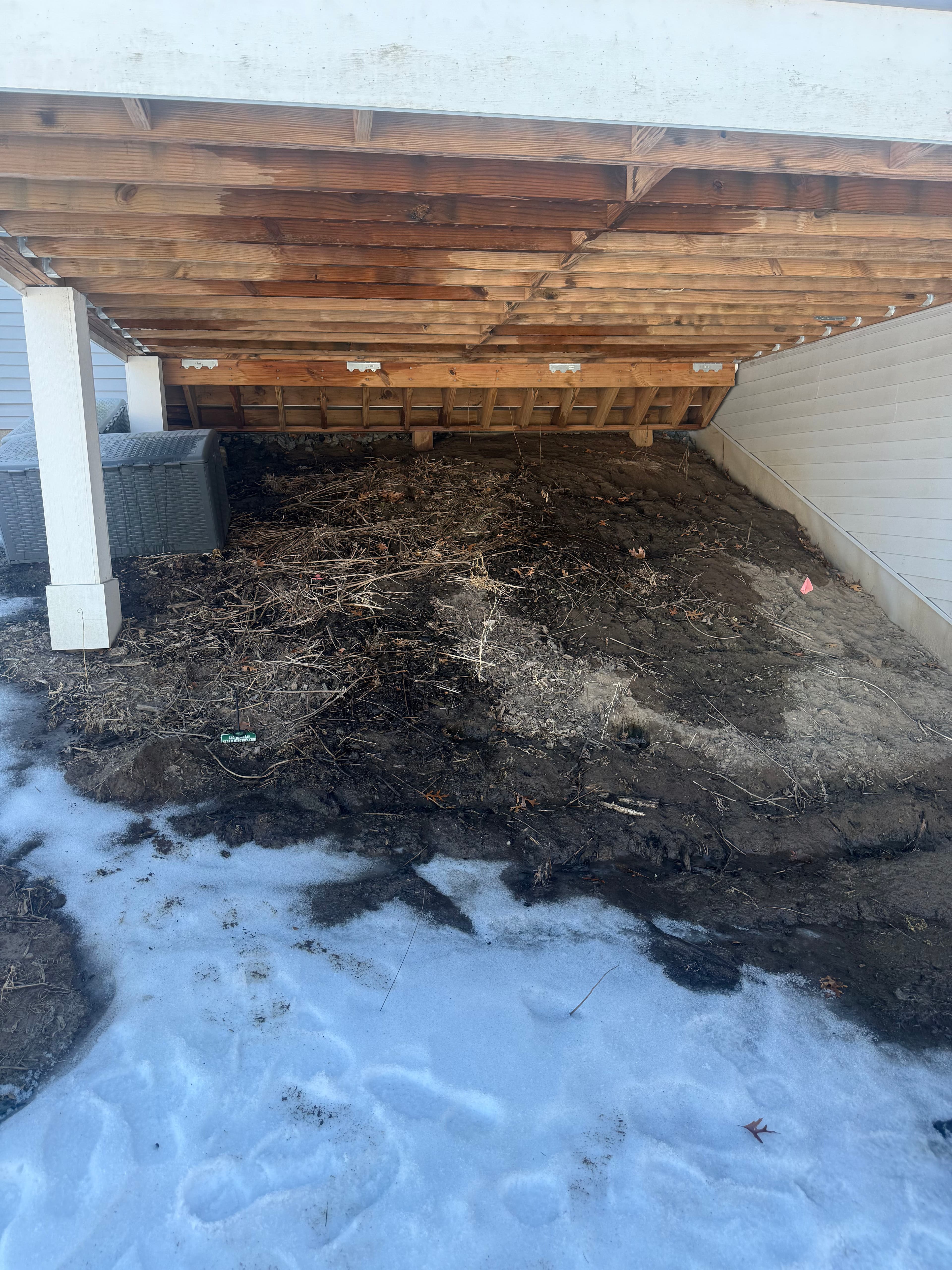 Project Boulder Wall Installation Under the Deck in Ham Lake image
