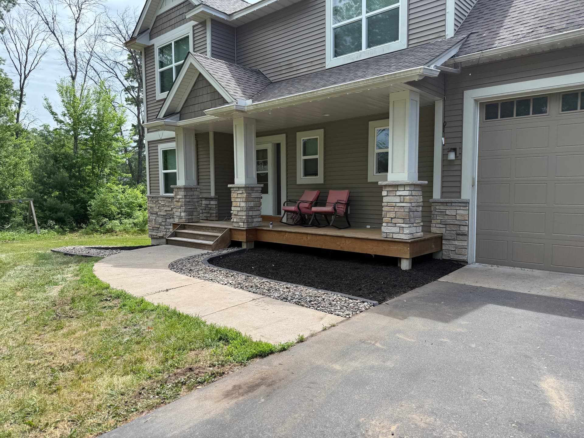 Gallery photos for Fire Pit Area and Fresh Landscaping in St. Francis MN: Image #1