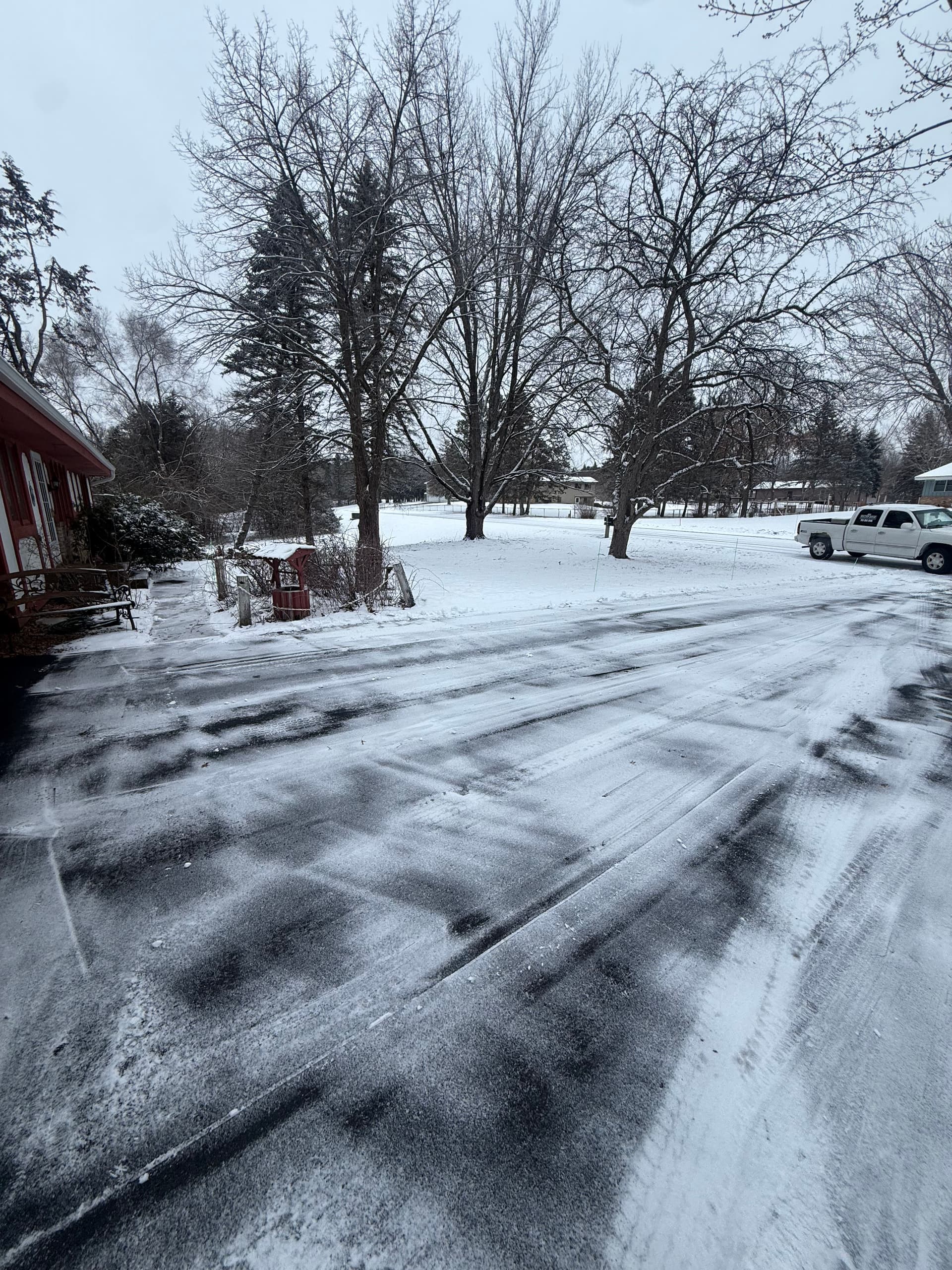 Snow Plowing Action in Andover