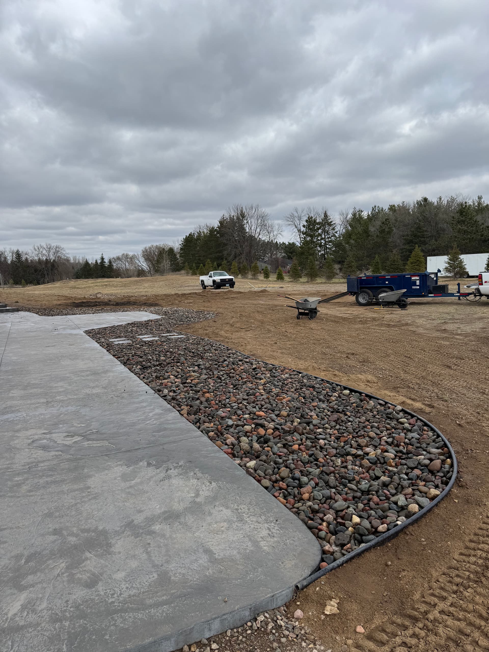 New Patio and Rock Garden Installation Project