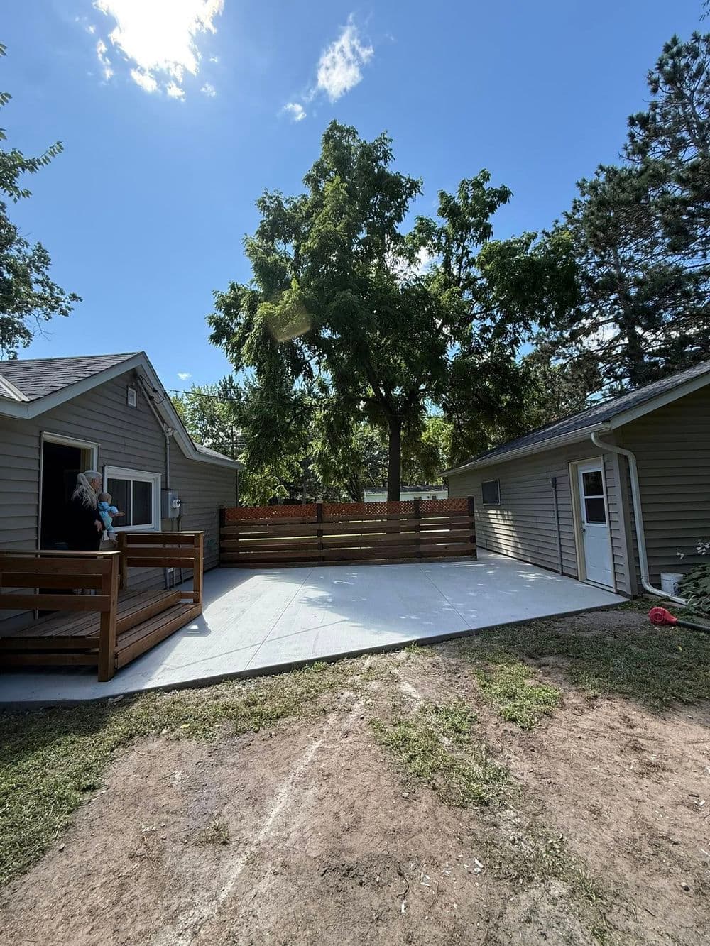 Backyard Concrete Patio Project in Big Lake MN