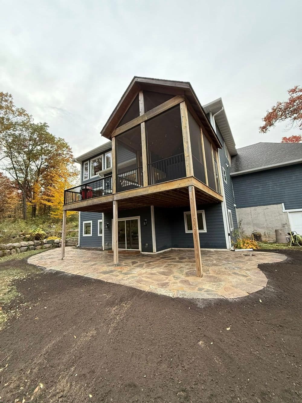 Project Custom Flagstone Patio Installation in Hugo image