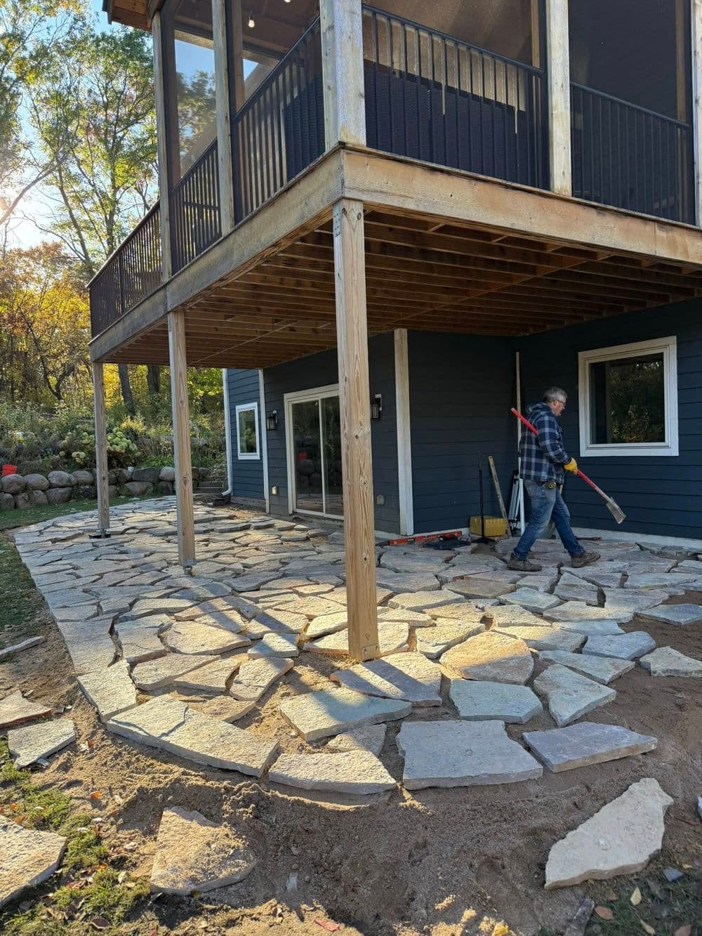 Gallery photos for Custom Flagstone Patio Installation in Hugo: Image #3