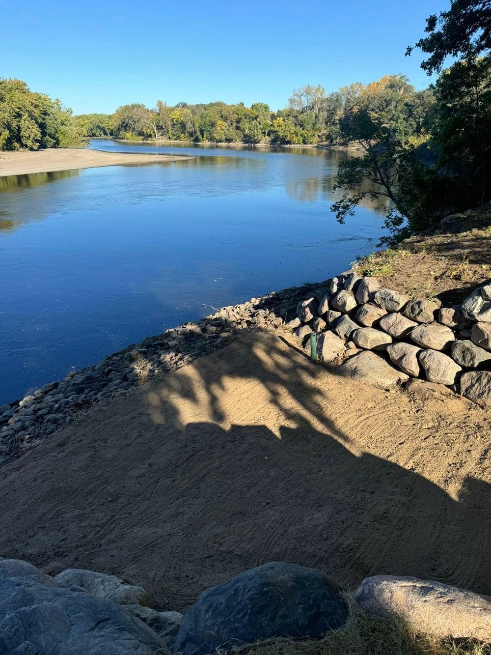 Mississippi River Beach Installation in Dayton MN